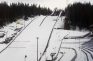 Aufnahme des Granåsen skisenter in Trondheim, Norwegen.